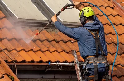 Démoussage et hydrofuge de toiture à Blosseville